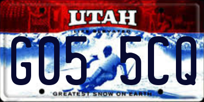 UT license plate G055CQ