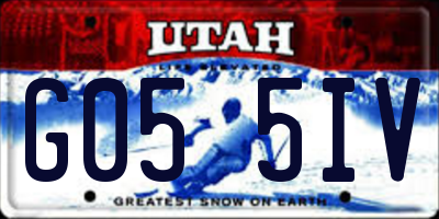 UT license plate G055IV