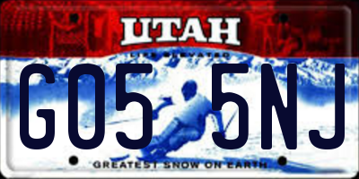 UT license plate G055NJ