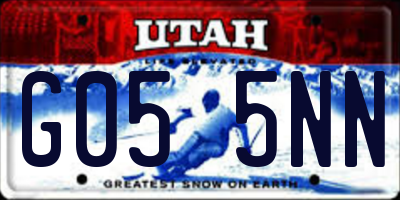 UT license plate G055NN