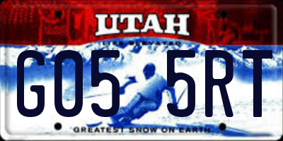 UT license plate G055RT