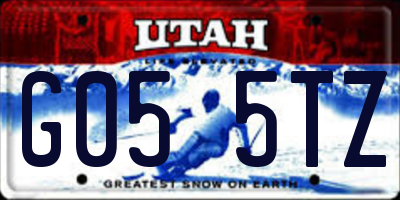 UT license plate G055TZ