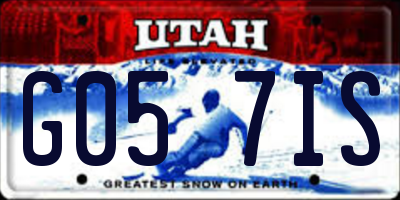 UT license plate G057IS