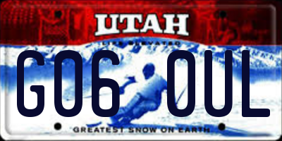 UT license plate G060UL