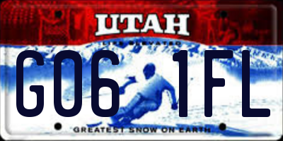 UT license plate G061FL