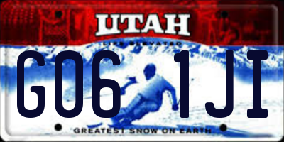 UT license plate G061JI