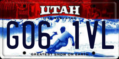 UT license plate G061VL