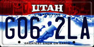 UT license plate G062LA