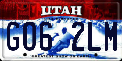UT license plate G062LM