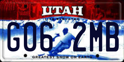 UT license plate G062MB