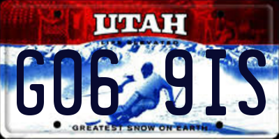 UT license plate G069IS