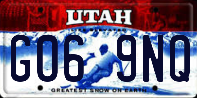 UT license plate G069NQ