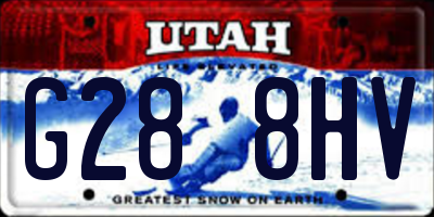 UT license plate G288HV