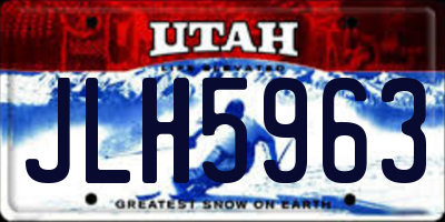 UT license plate JLH5963