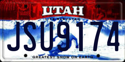 UT license plate JSU9174