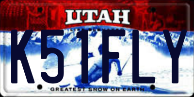 UT license plate K51FLY