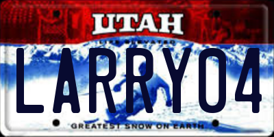 UT license plate LARRY04