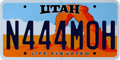 UT license plate N444MOH