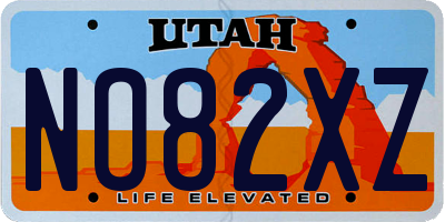 UT license plate NO82XZ