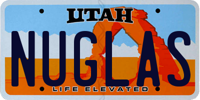 UT license plate NUGLAS