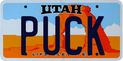 UT license plate PUCK