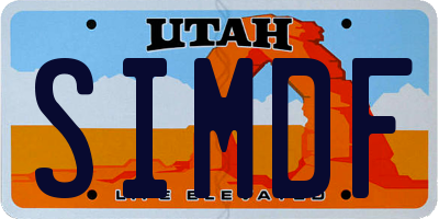 UT license plate SIMDF