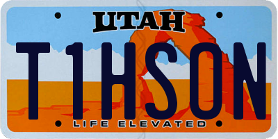 UT license plate T1HSON