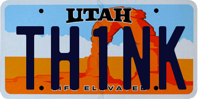 UT license plate TH1NK