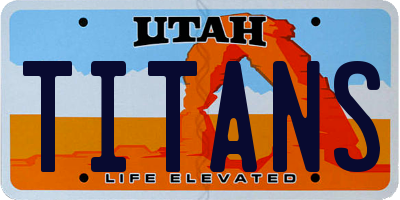 UT license plate TITANS