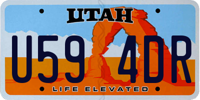 UT license plate U594DR