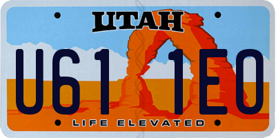 UT license plate U611EO