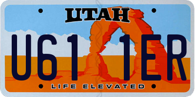 UT license plate U611ER