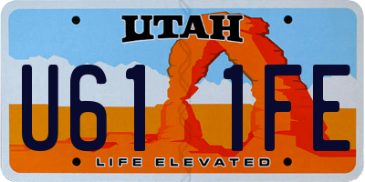 UT license plate U611FE