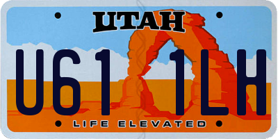 UT license plate U611LH