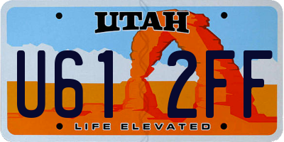 UT license plate U612FF