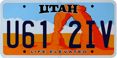 UT license plate U612IV