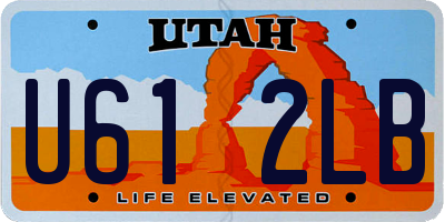 UT license plate U612LB