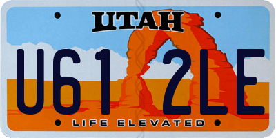 UT license plate U612LE