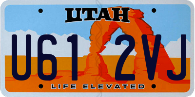 UT license plate U612VJ