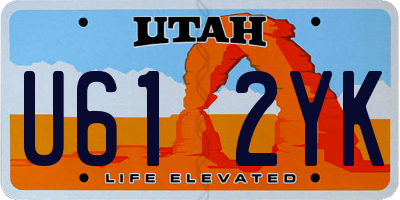 UT license plate U612YK