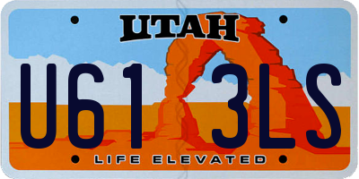 UT license plate U613LS