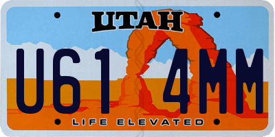UT license plate U614MM