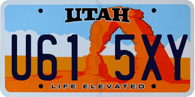 UT license plate U615XY