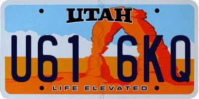UT license plate U616KQ