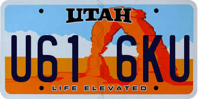 UT license plate U616KU