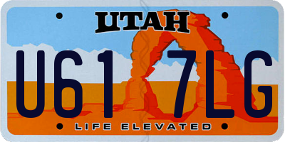 UT license plate U617LG