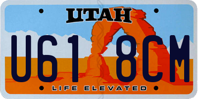UT license plate U618CM