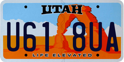 UT license plate U618UA