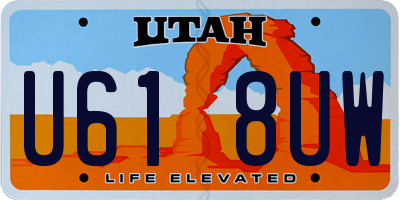 UT license plate U618UW