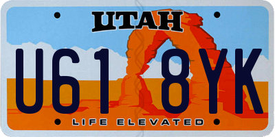 UT license plate U618YK